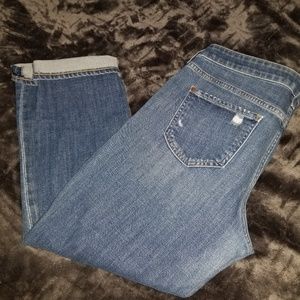 Genetic Denim distressed crop jeans